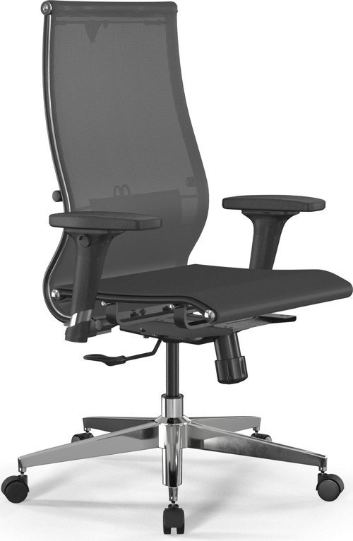 Deri ve Filelİ Ofis Koltuğu / Yönetici Sandalyesi - Synchro SIT10-B2-163D / 1011392 Gri