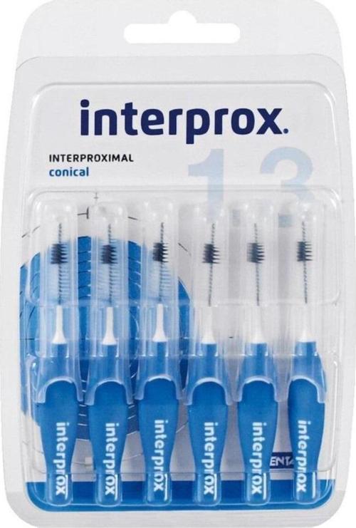 Interprox Interproximal Conical 1.3Mm Arayüz Fırçası 6 Adet Mavi