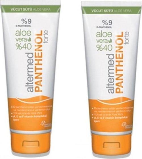 Panthenol 9% Aloe Vera Içeren  Nemlendirici Vücut Sütü X2