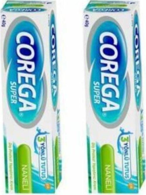 2'Li Paket Naneli Super Protez Yapıştırıcı Krem 40 Gr