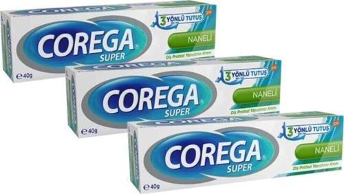 Diş Protezi Yapıştırıcı Krem Naneli 40 Gr-3 Adet