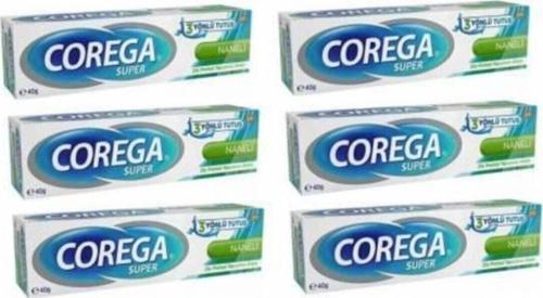 Super Protez Yapıştırıcı Naneli Krem 40Gr X 6Adet