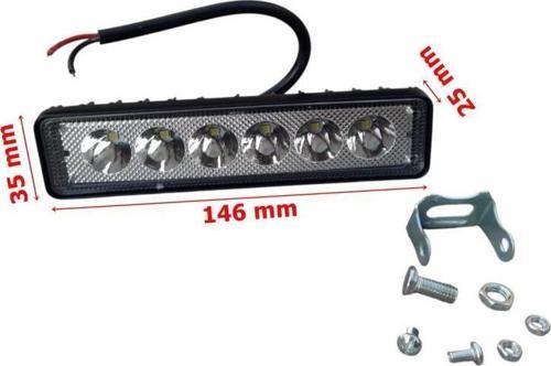 6 Ledli Lamba Uzun 10/30V 18W