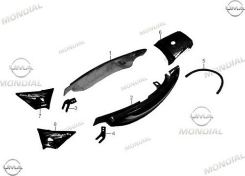 Mondial Mg 150 Superboy Sol Yan Kapak Siyah Orj