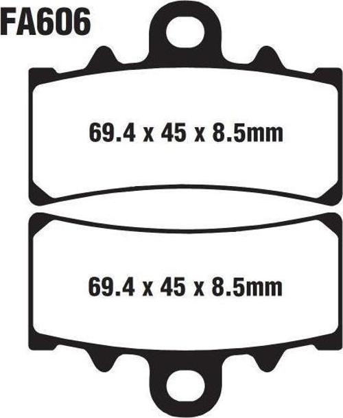 Bajaj Dominar 250-400 Ön Fren Disk Balatası Fa606 İth