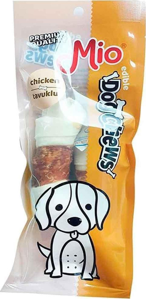 Tavuklu Düğümlü Köpek Çiğneme Kemiği 11 Cm x2 30 Gr