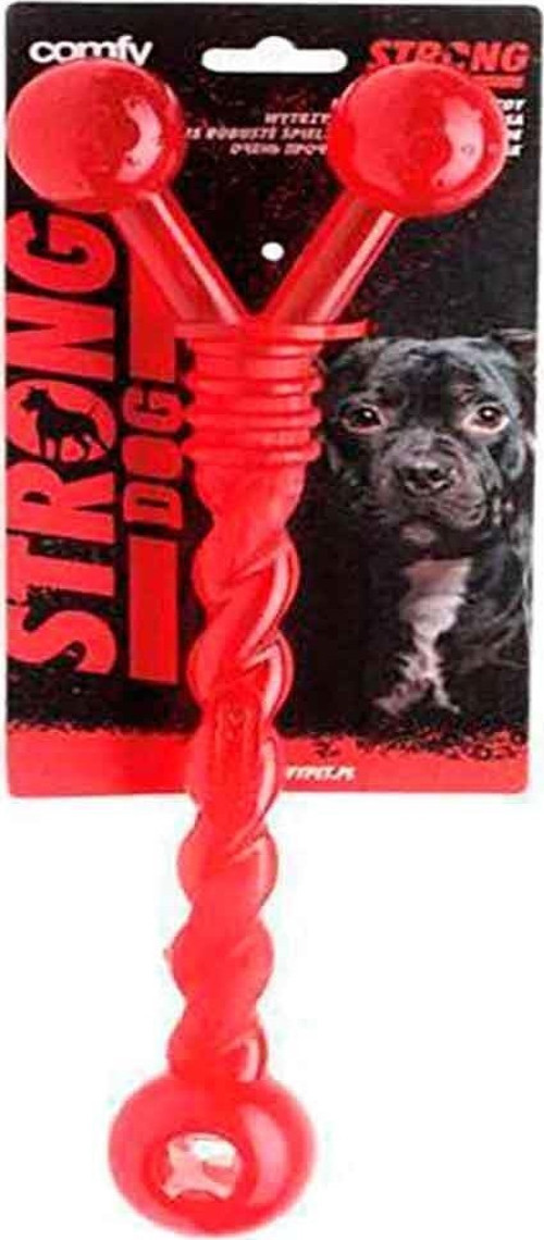 Comfy Toy Köpek Oyuncağı DOG TWISTER 30 Cm Kırmızı