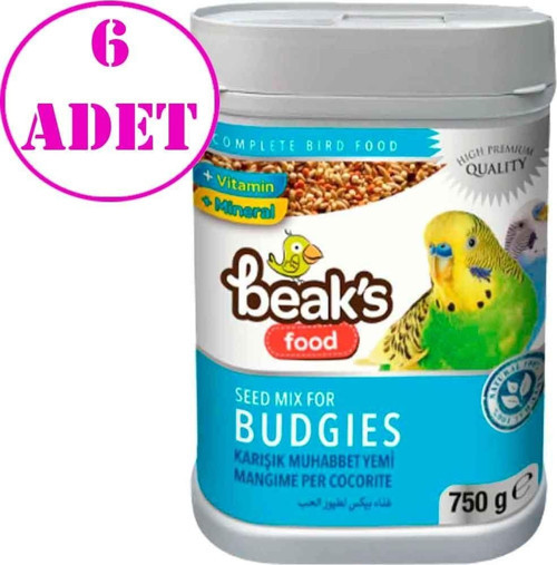Karışık Muhabbet Kuş Yemi 750 Gr 6 AD