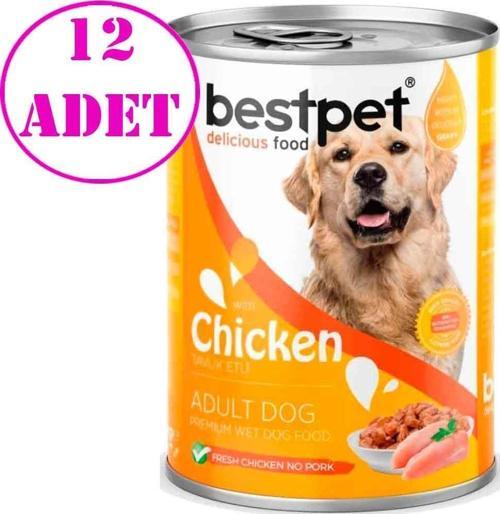 Best Pet Köpek Konservesi Tavuk Etli 400 Gr 12 AD