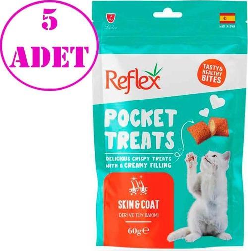 Pocket Treats Kedi Ödül Maması Deri ve Tüy Bakımı Destekleyici 60 Gr 5 AD