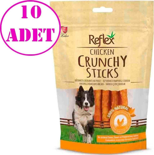 Tavuklu Çıtır Köpek Ödül Çubuğu 80gr 10 AD