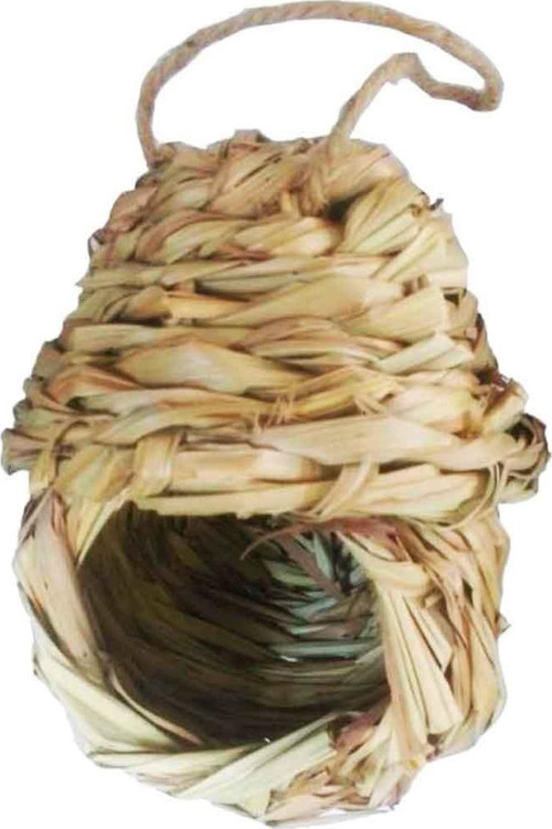 Bird Life Çatılı Hasır Kuş Yuvası 17 cm
