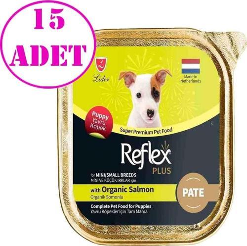 Pate Organik Somonlu Mini ve Küçük Irklar İçin Yavru Köpek Konservesi 85 Gr 15 AD