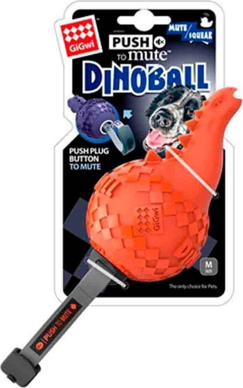 Köpek Oyuncağı Dinoball Dinazor Turuncu Sesli