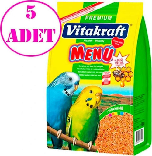 Menü Premium Muhabbet Kuşu Yemi 1000 Gr 5 AD