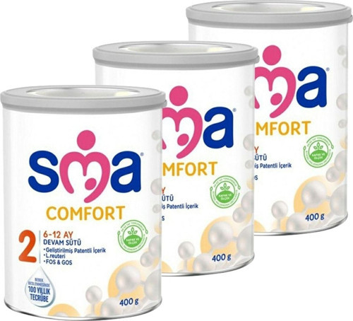 2 Bebek Devam Sütü Comfort 400 Gr X 3 Adet