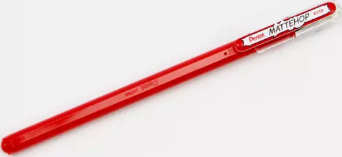 MatteHop 1.0mm Siyah Kağıda Yazabilen Jel Kalem Kırmızı