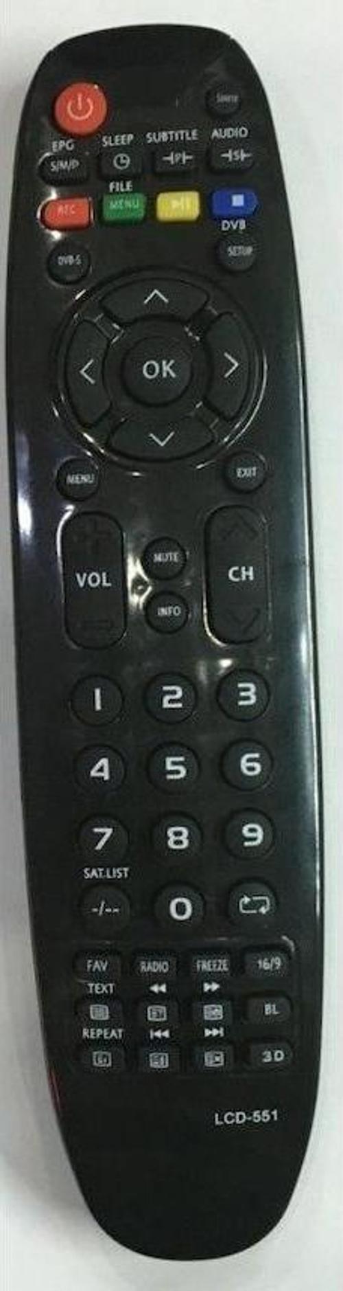 3D Kumandası Led Lcd Tv Kumandası Bombeli Siyah