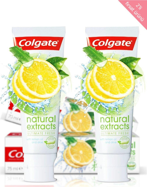 Natural Extracts Limon Ferahlatıcı Diş Macunu 75 Ml 2 Adet