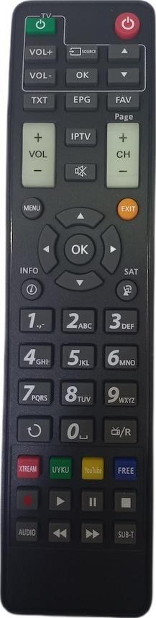 Astra Space Hd Uydu Alıcı Kumandası