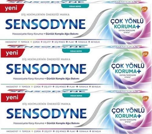 Diş Macunu Çok Yönlü Koruma Plus Ve Hassasiyete Karşı Koruma Ferah Nefes 75 Ml X 3 Adet
