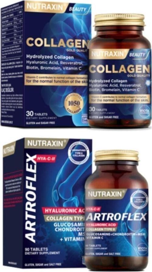 Hidrolize Kolajen Hyaluronic Acid 30 Tablet + Tip 2 Kolajen Içeren Artroflex Hya-C-Iı 90 Tablet