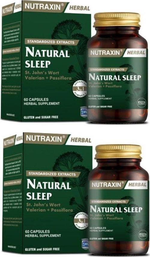 Naturel Sleep Uyku Düzenleyici Bitkisel Hap 60 Kapsül X2 Adet