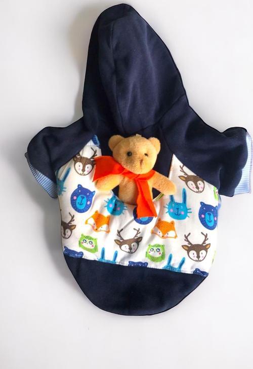Cat Teddy Roo Kapşonlu Kedi Sweatshirt  (Large 3 - 4,5 Kg ) 
