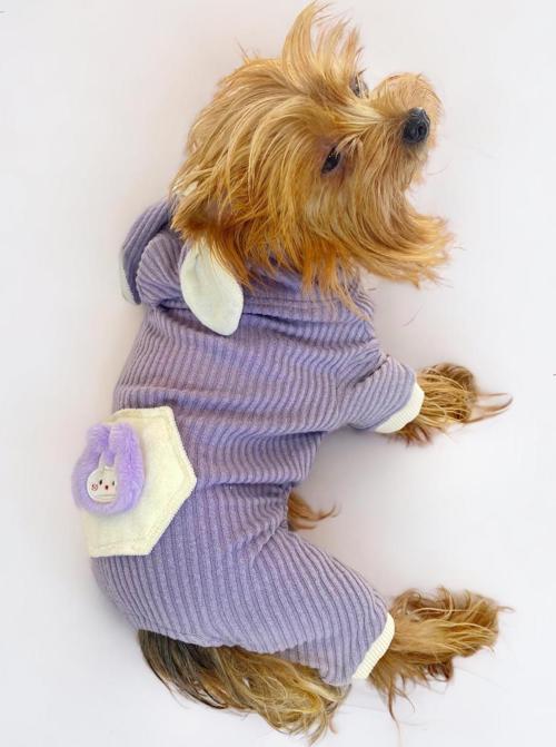 Bunny Boo Kulaklı Köpek Tulumu Kıyafeti