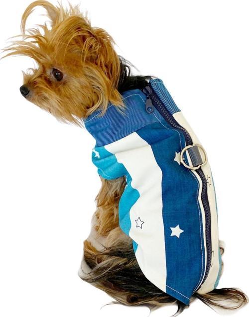 Blue Stars Su itici Yağmurluk Köpek Yağmurluğu 