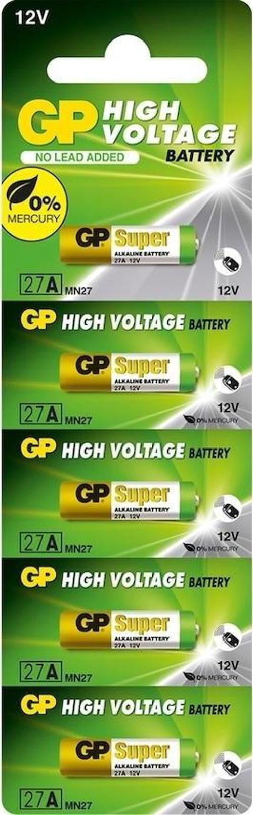 Super 27A MN27 12V Alkalin Kartela Pil 5'li