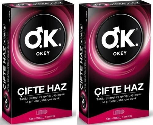 Çifte Haz Tırtıklı Prezervatif 10 + 10 Lu