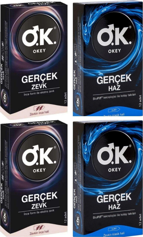 Gerçek Haz -Gerçek Zevk Prezervatif 4 X 12'Li Avantaj Karma Paket