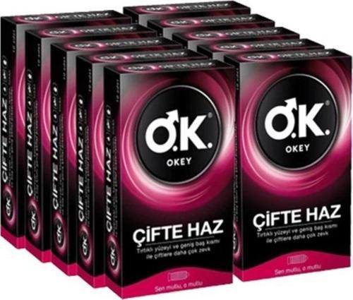 Prezervatif Çifte Haz Tırtıklı Yüzey 100 Lü ( 10 X 10 )