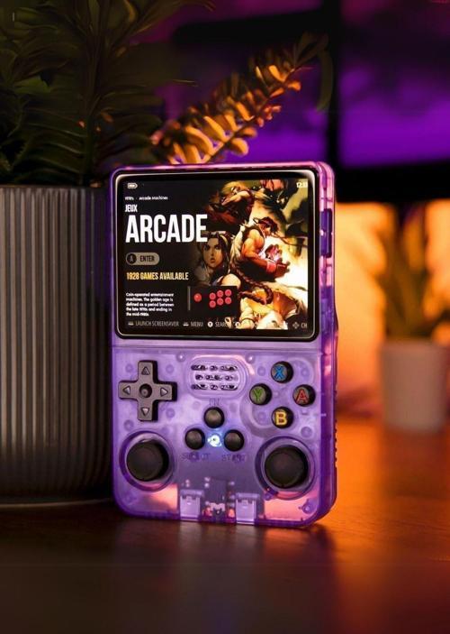 R36S, taşınabilir mini konsol, Linux sistemi, 3,5 inç IPS ekran, Gaming e PS1, PSP, N64, NDS, SuperN, GameB, GBA, NeoG, TF kartı 64 GB + 15000 oyun