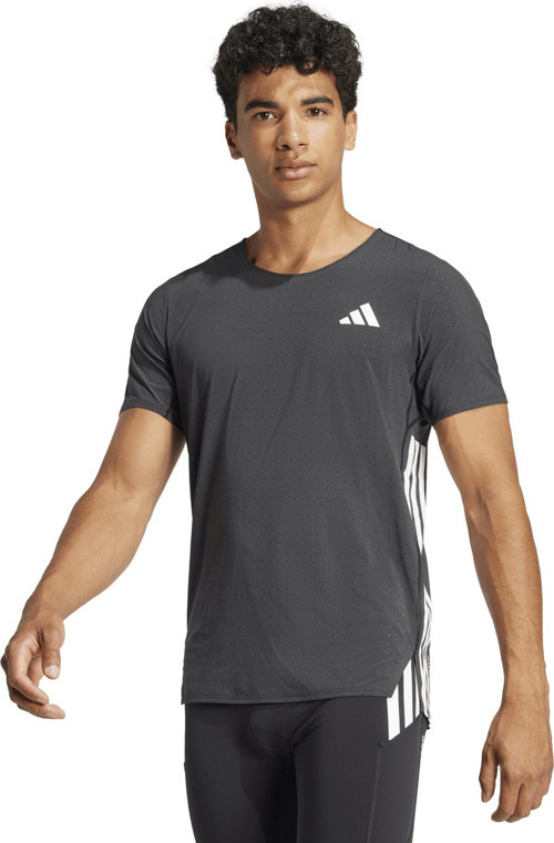 JF3473-E adidas Adızero Tee M Erkek T-Shirt Antrasit