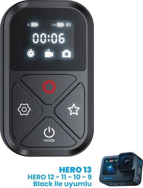 GoPro Aksiyon Kameraları İçin The Remote Uzaktan Kumanda 3.0 ( GoPro Hero12 Black / Hero11 Black / Hero10 Black / Hero9