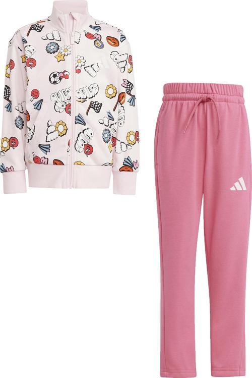 JD0064-C adidas Lk Fun Aop Ts &amp;Ccedil;ocuk Eşofman Takımı Pembe