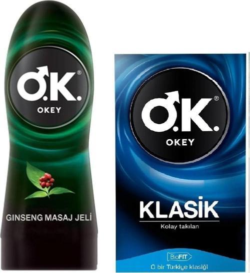 Ginseng Özlü Kayganlaştırıcı Ve Masaj Jeli 200Ml + Klasik Prezervatif 10'Lu