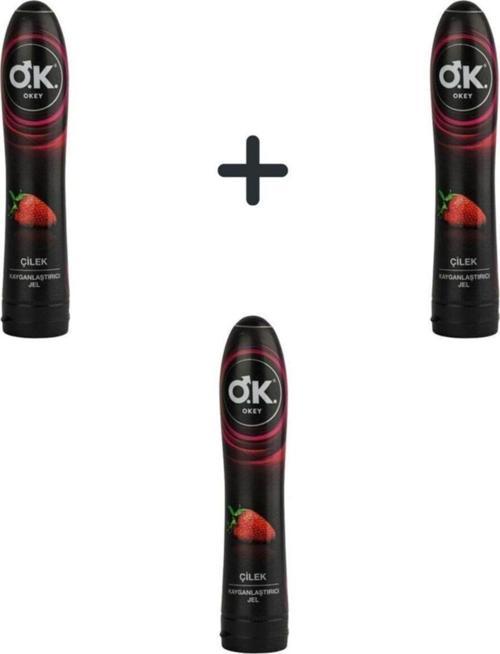 Kayganlaştırıcı Jel Çilek Aromalı 100Ml 3 Adet
