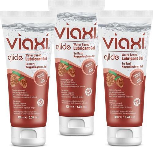 Glide Çilek Aromalı Çilekli Kayganlaştırıcı Jel 100 Ml (3 Adet)