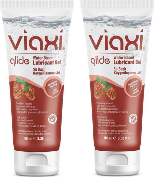 Glide Çilek Aromalı Çilekli Kayganlaştırıcı Jel 100 Ml 2 Adet