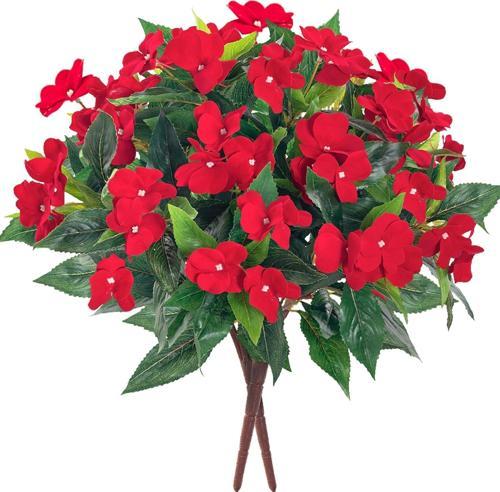 Canlı Renkli Kadife Dokulu Kaliteli Yapay Menekşe Demeti 40 Cm