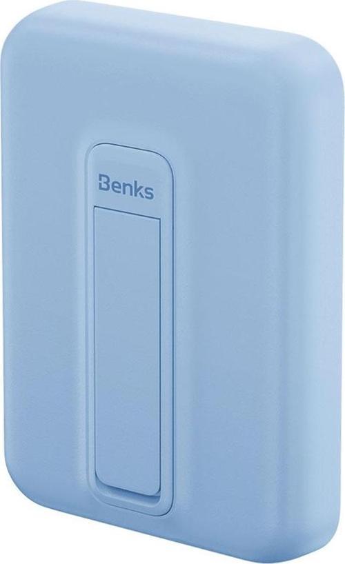 Magsafe Powerbank Mp09 Magnetik Standlı İnce Tasarımlı Powerbank 6000Mah 5W Mavi