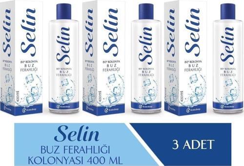 Parfümlü Kolonya Buz Ferahlığı 400 Ml 3'Lü Set