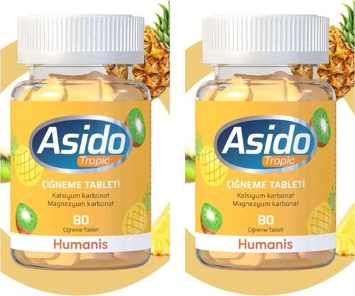 Tropic Ve Ekşimesine Karşı 80 Çigneme Tableti X2