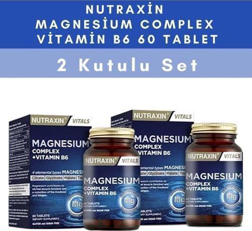 Magnesium Complex Vitamin B6 60 Tablet - 2 Kutulu Set