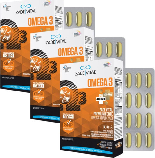 Omega 3 Forte Balık Yağı (3 Kutu) 120 Kapsül