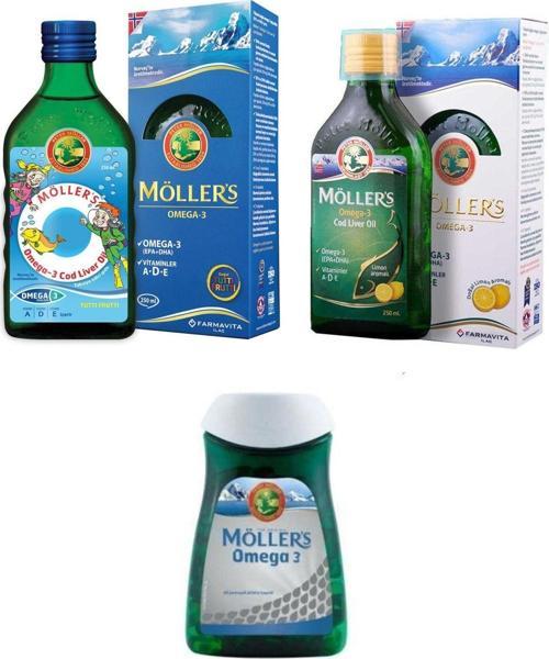 Omega-3 Balık Yağı Sıvı Formu-Tutti Frutti Ve Limon+Omega-3 60 Kapsül