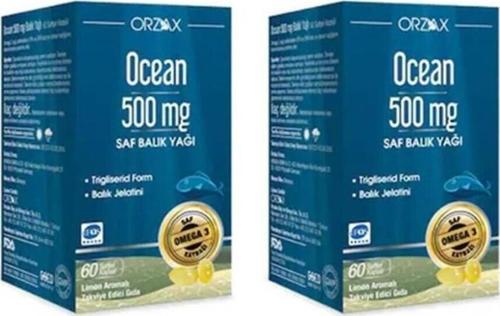 500 Mg Saf Balık Yağı 60 Kapsül 2'Li Paket